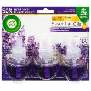 3x Air Wick Lavender and Chamomile Refills Infused Natural Essential Oils 3 Pack